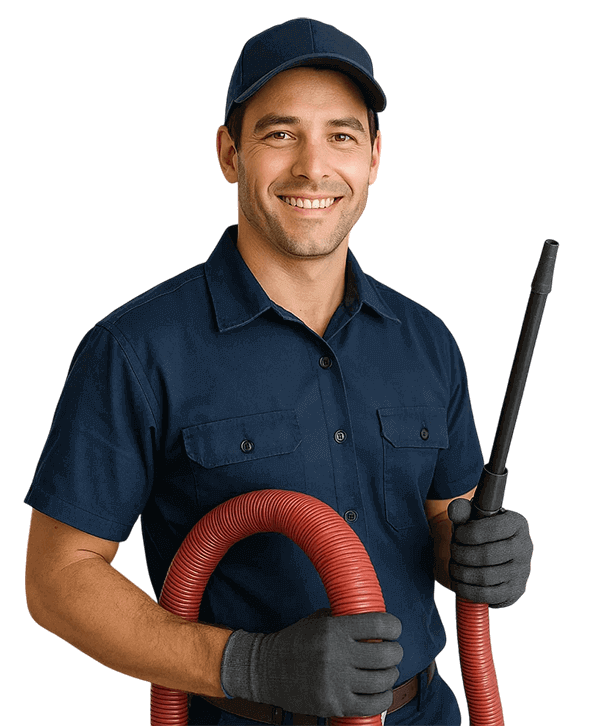 Deer Park TX Air Ducts Cleaning technician with HVAC tools